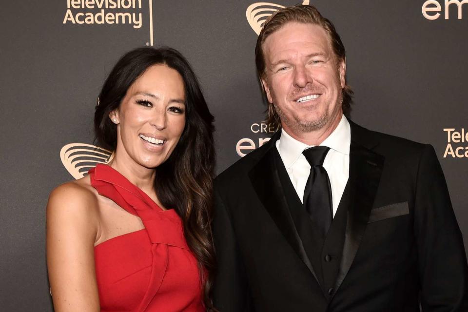 <p>Dan Steinberg/Invision for the Television Academy/AP </p> Chip and Joanna Gaines in September 2022