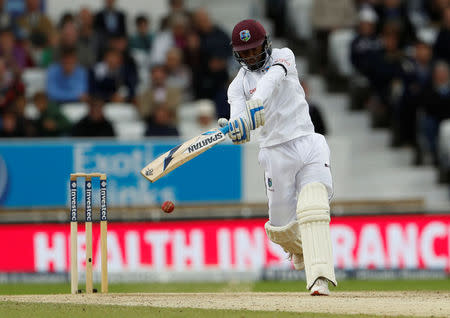 Cricket - England vs West Indies - Second Test - Leeds, Britain - August 29, 2017 West Indies' Jermaine Blackwood in action Action Images via Reuters/Lee Smith