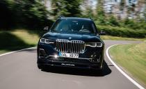 <p>We all have that crazy friend we're sure is the craziest kind of crazy someone could legally get. Like the 523-hp twin-turbo V-8 powered <a href="https://www.caranddriver.com/bmw/x7" rel="nofollow noopener" target="_blank" data-ylk="slk:BMW X7;elm:context_link;itc:0;sec:content-canvas" class="link ">BMW X7</a> M50i. That's crazy, but wait until you meet its family. The <a href="https://www.caranddriver.com/news/a32579382/2021-alpina-xb7-photos-info/" rel="nofollow noopener" target="_blank" data-ylk="slk:Alpina XB7;elm:context_link;itc:0;sec:content-canvas" class="link ">Alpina XB7</a> kicks-up an additional 90 horsepower thanks to larger turbochargers. And despite weighing almost 5864 pounds, the XB7 managed a <a href="https://www.caranddriver.com/reviews/a33274798/2021-alpina-xb7-drive/" rel="nofollow noopener" target="_blank" data-ylk="slk:3.7-second launch to 60 mph during our testing;elm:context_link;itc:0;sec:content-canvas" class="link ">3.7-second launch to 60 mph during our testing</a>. It's a fun climb too, with 590 pound-feet of torque available from 2000 to 5000 rpm. A combination of big torque and smooth shifts from the eight-speed automatic means there's plenty of fun to be had well under its nutty 180-mph top-speed limit. </p><p><a class="link " href="https://www.caranddriver.com/bmw/x7/specs/2021/bmw_x7_bmw-alpina-xb7_2021/414861" rel="nofollow noopener" target="_blank" data-ylk="slk:MORE ALPINA XB7 SPECS;elm:context_link;itc:0;sec:content-canvas">MORE ALPINA XB7 SPECS</a></p>