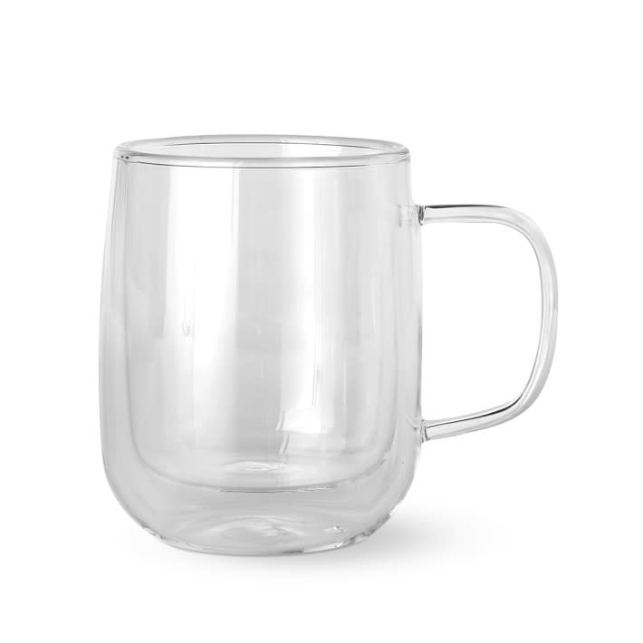 Williams-Sonoma Double Wall Glass Coffee Mugs