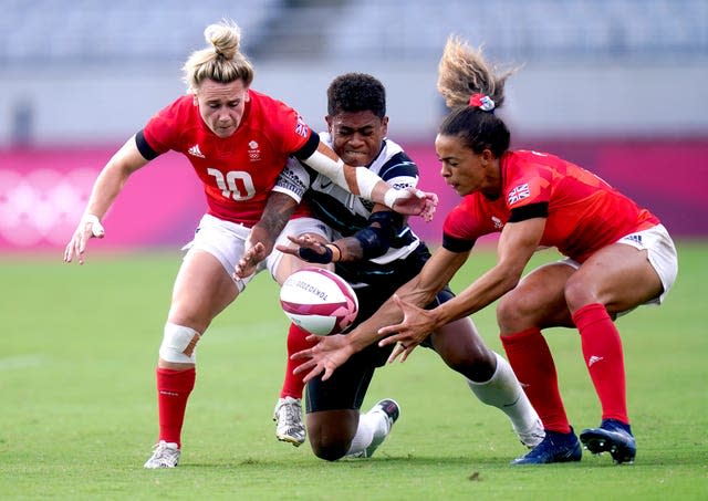 Team GB and Fiji in action