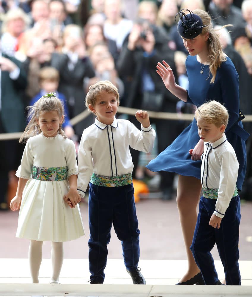 Prince George at Princess Eugenie's wedding