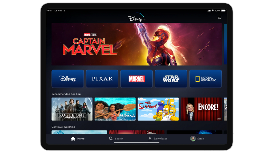 You can stream Disney+ on a range of devices.
