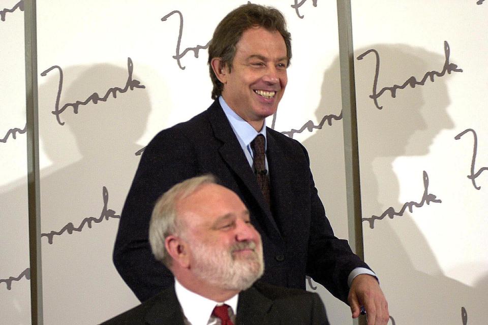 Yorkshire-born Mr Dobson with former Labour PM Tony Blair in 2000 (PA Wire/PA Images)
