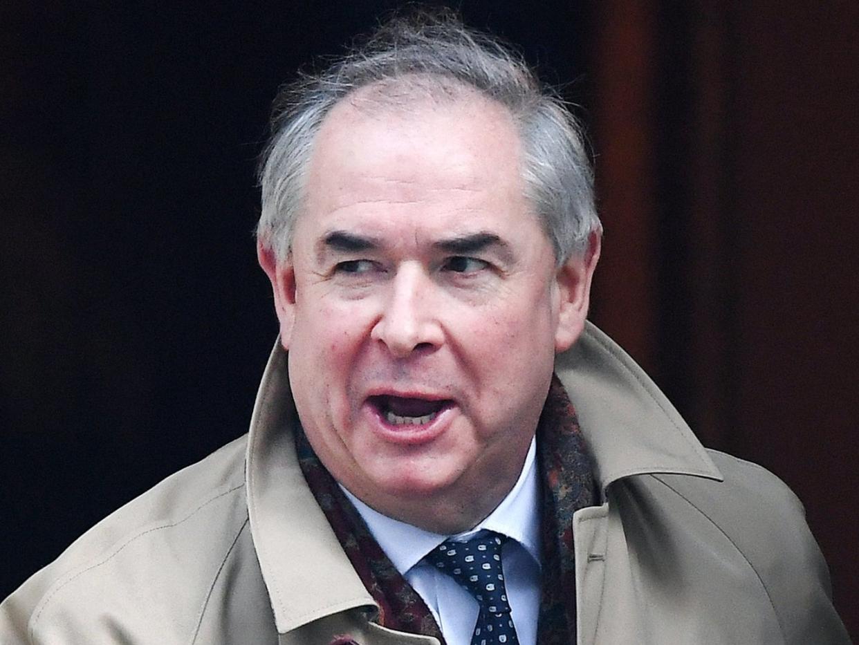 Geoffrey Cox was sacked by the prime minister in February (EPA)