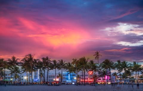 Miami beachfront - Credit: Getty