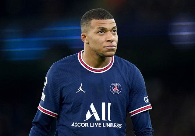 Paris Saint-Germain’s Kylian Mbappe