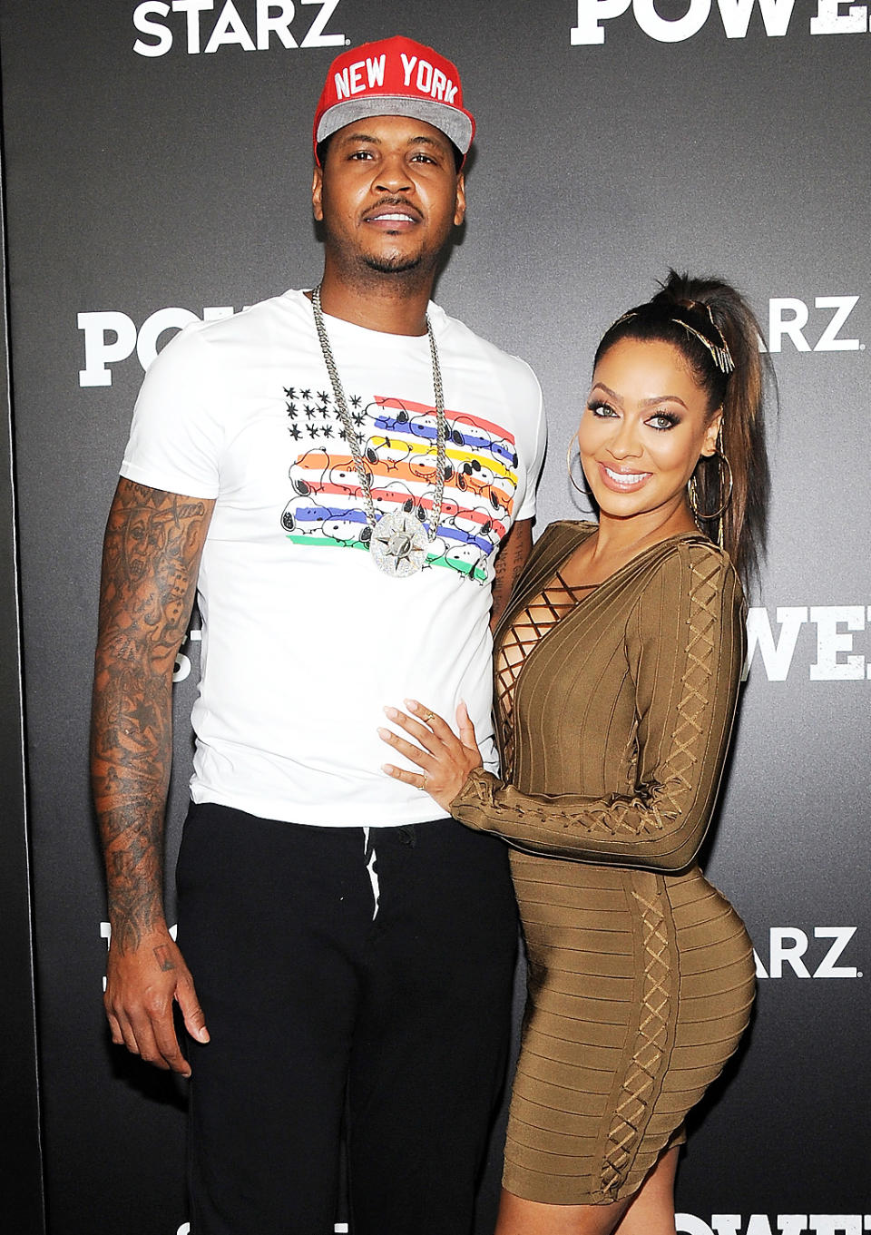 <p>Two months after reports that the TV personality and the NBA star had separated after more than six years of marriage, La La said she and her husband did <i>not</i> plan to divorce. “Not right now,” she said on <i>The Wendy Williams Show</i>. “You know, marriages are tough, and you know that. We all know that. It’s filled with ups and downs. We are just going through a time right now.” La La said the two are committed to setting a good example for their 10-year-old son, Kiyan. She also said she’s dating herself, but does that she is open to rekindling her romance with Melo? We <a rel="nofollow" href="https://www.yahoo.com/celebrity/la-la-anthony-celebrates-birthday-bet-awards-son-estranged-hubby-carmelo-anthony-pines-social-media-131435996.html" data-ylk="slk:certainly know;elm:context_link;itc:0;sec:content-canvas;outcm:mb_qualified_link;_E:mb_qualified_link;ct:story;" class="link  yahoo-link">certainly know</a> that he is! (Photo: Desiree Navarro/WireImage) </p>