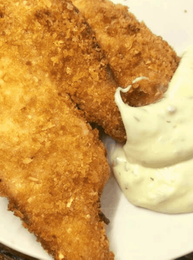 <p>Fork to Spoon</p><p>This air fryer panko-crusted fried haddock is perfect with a hearty helping of tartar sauce.</p><p><strong>Get the recipe: <a href="https://forktospoon.com/air-fryer-panko-crusted-fried-haddock/" rel="nofollow noopener" target="_blank" data-ylk="slk:Air Fryer Panko Crusted Fried Haddock;elm:context_link;itc:0;sec:content-canvas" class="link ">Air Fryer Panko Crusted Fried Haddock</a></strong></p>