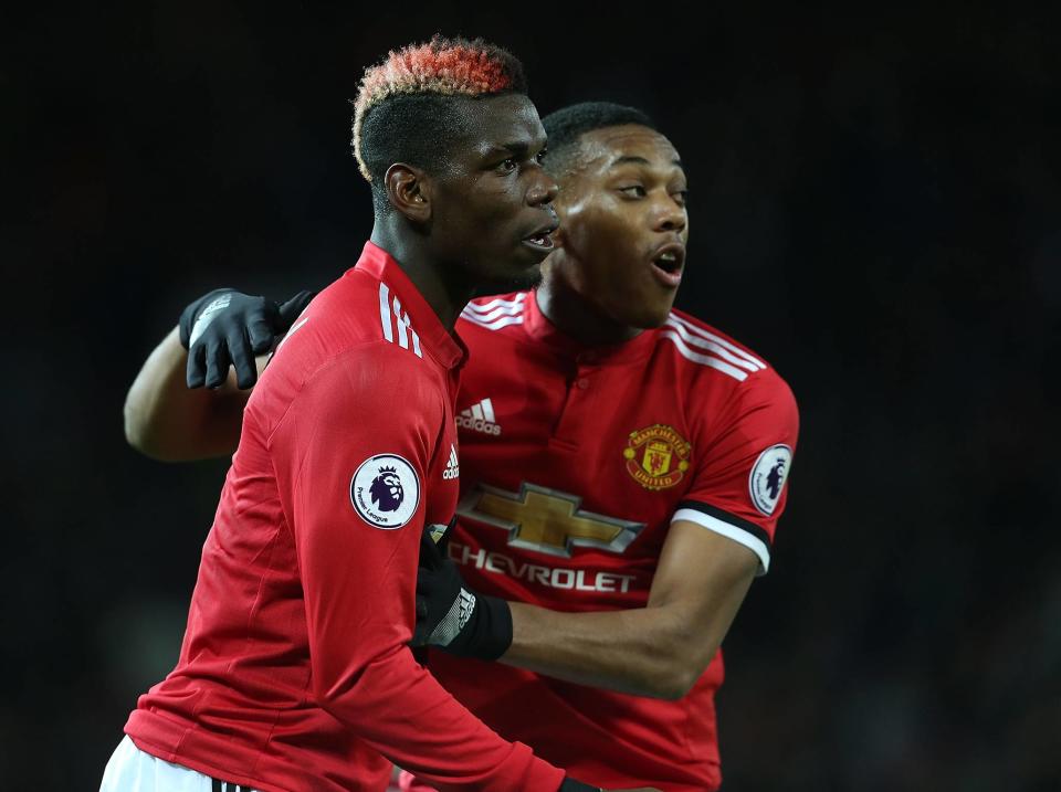 Paul Pogba was in inspirational form on his first-team return: Getty