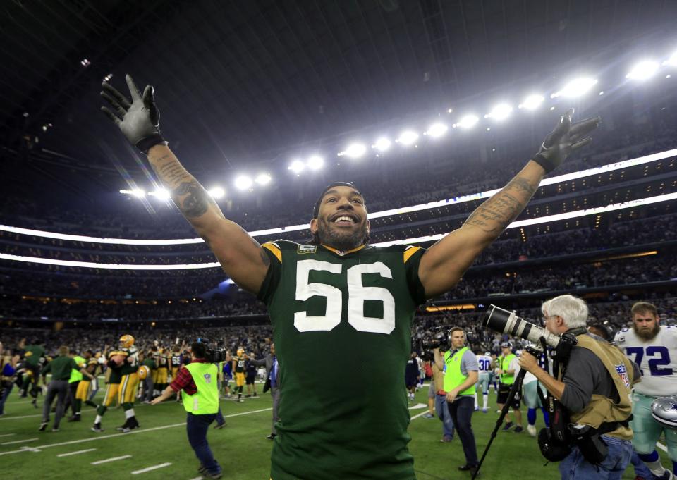 Julius Peppers might be rejoining the Carolina Panthers. (AP)