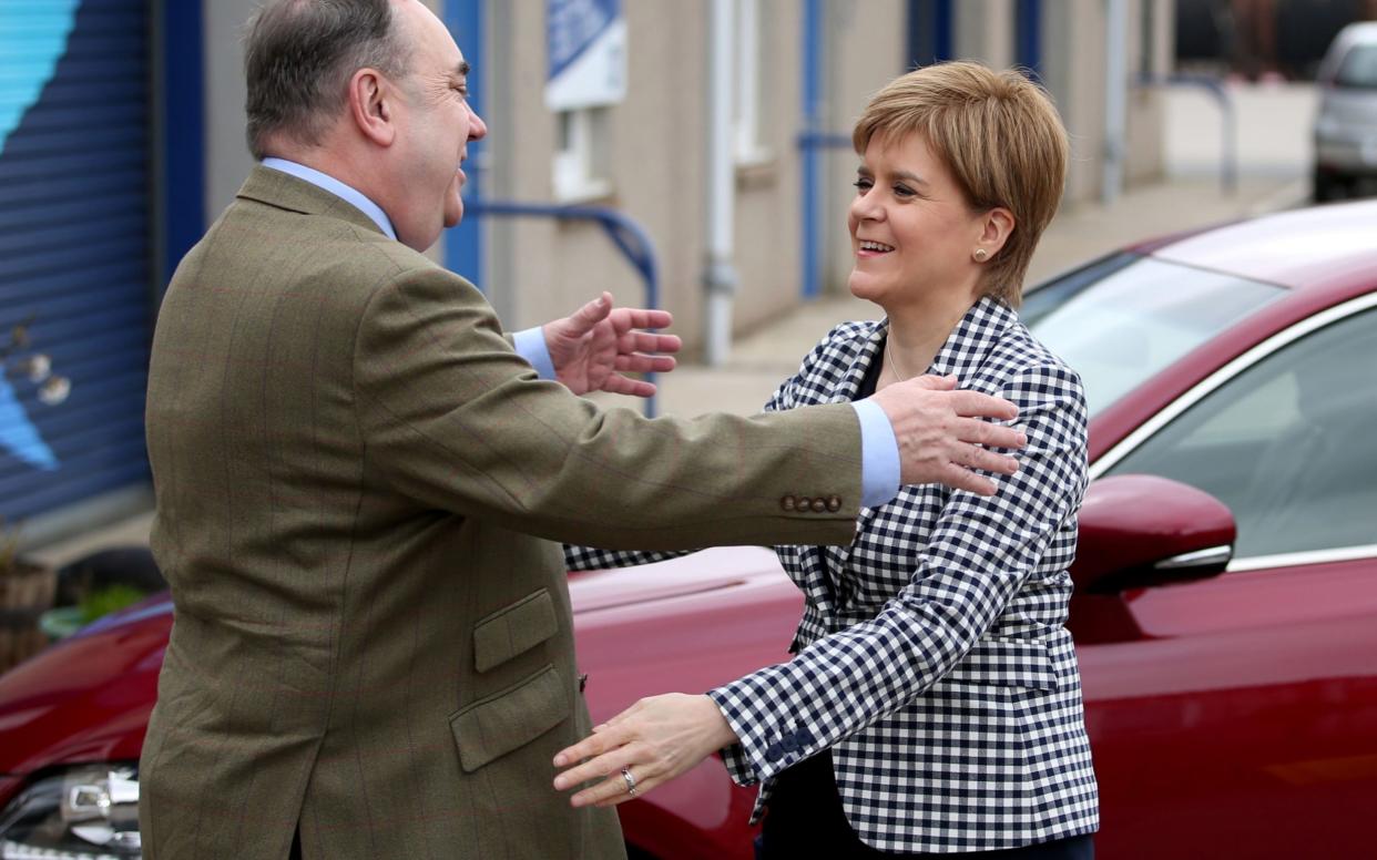 Once close allies, Nicola Sturgeon and Alex Salmond have fallen out  - Jane Barlow/PA 