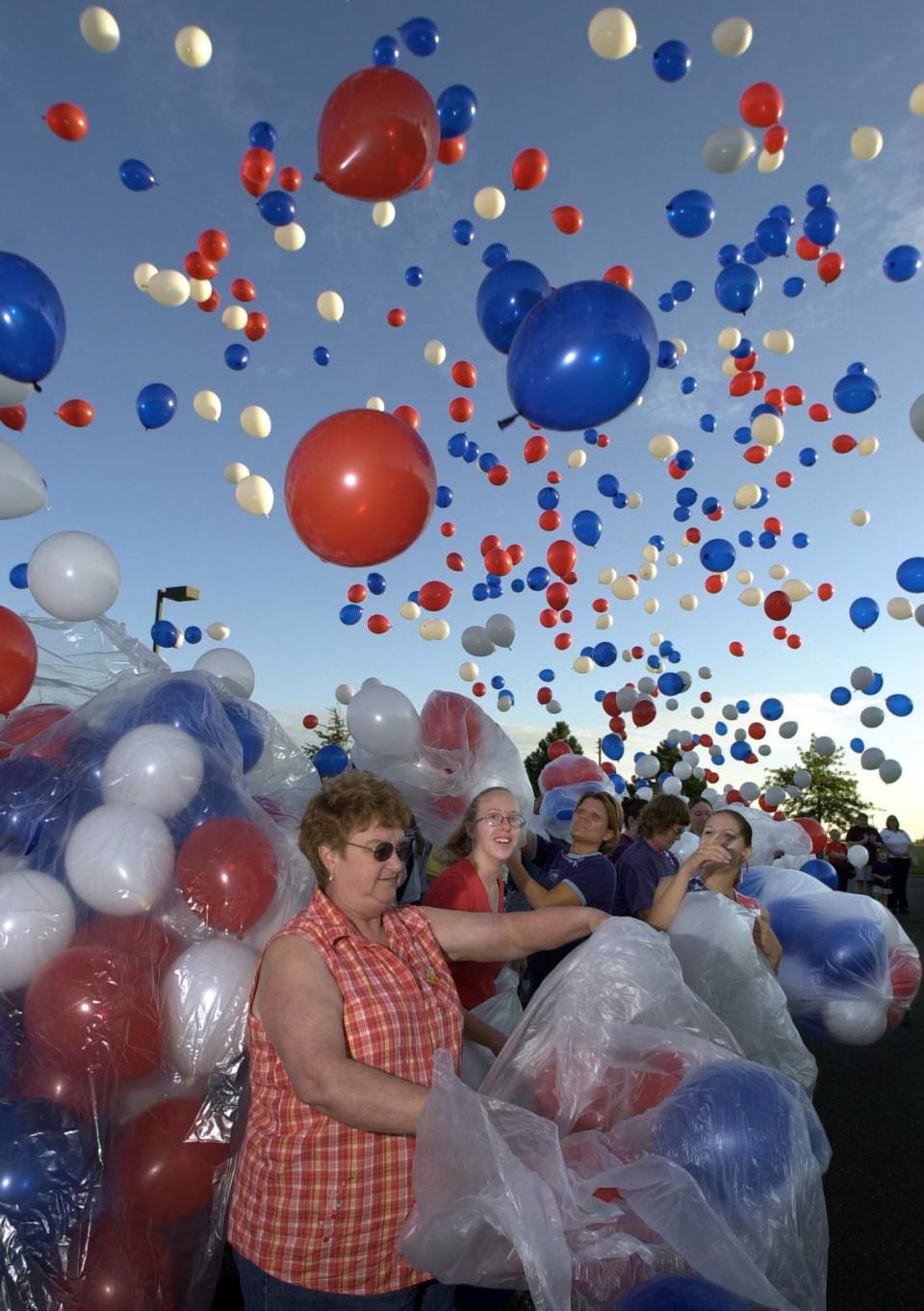 In 2002, Pioneer Balloon released 3,000 balloons as part of a Sept. 11 remembrance.