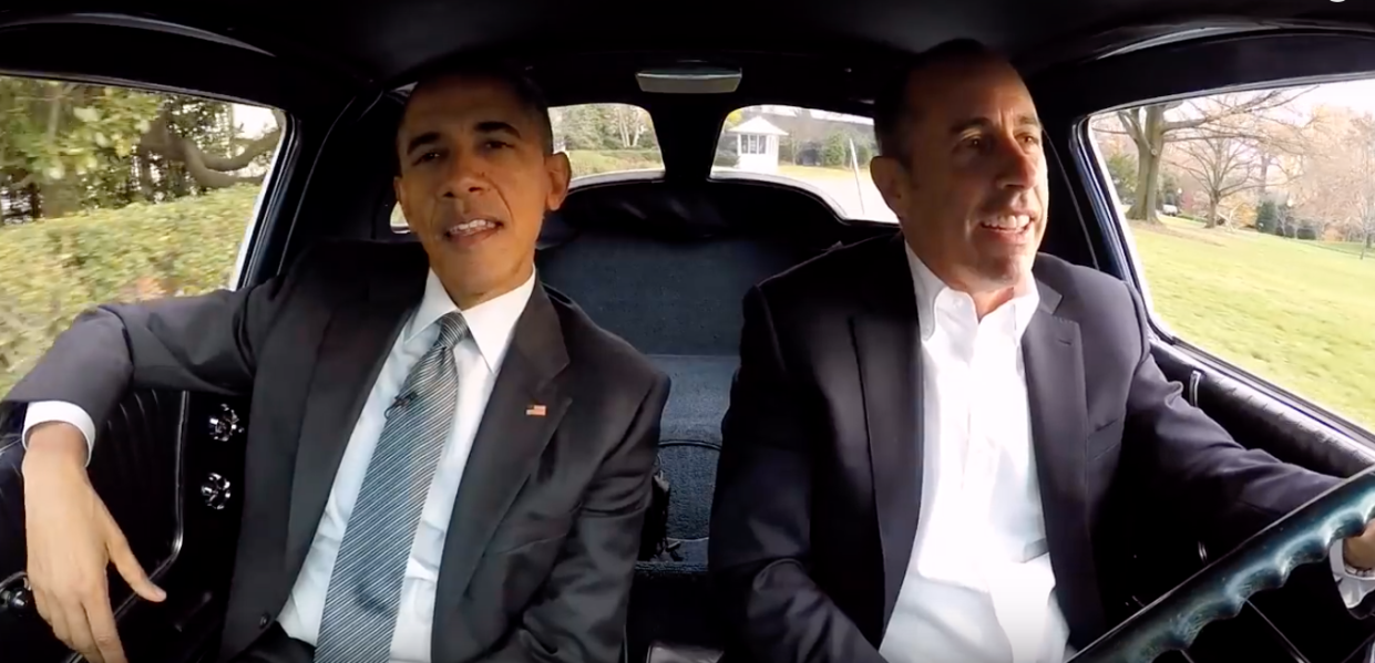 Jerry Seinfeld says driving in a car with Barack Obama was the “greatest moment” of his life