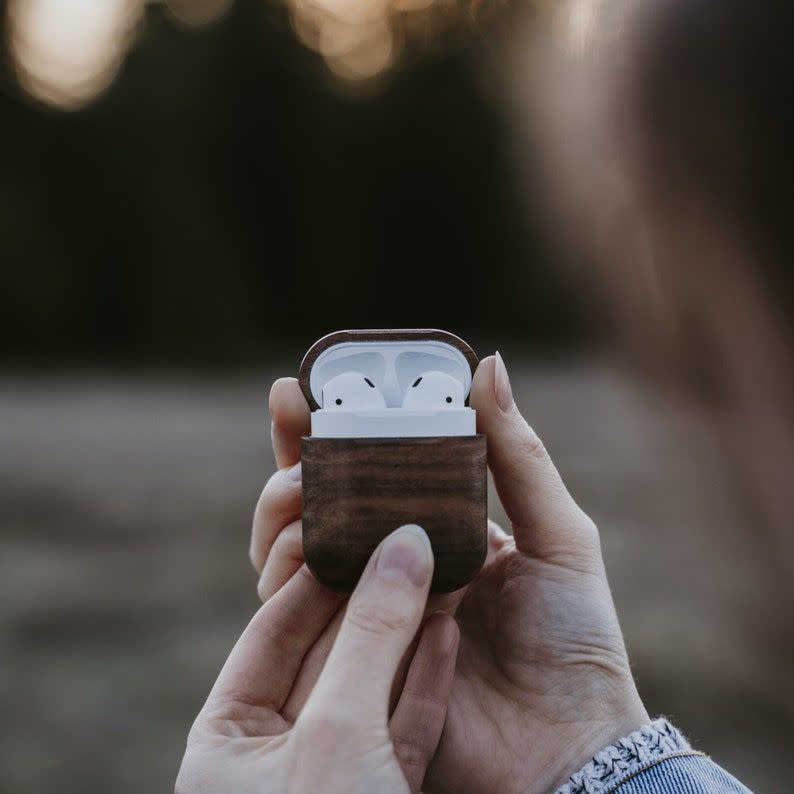 17) Wooden AirPods Case