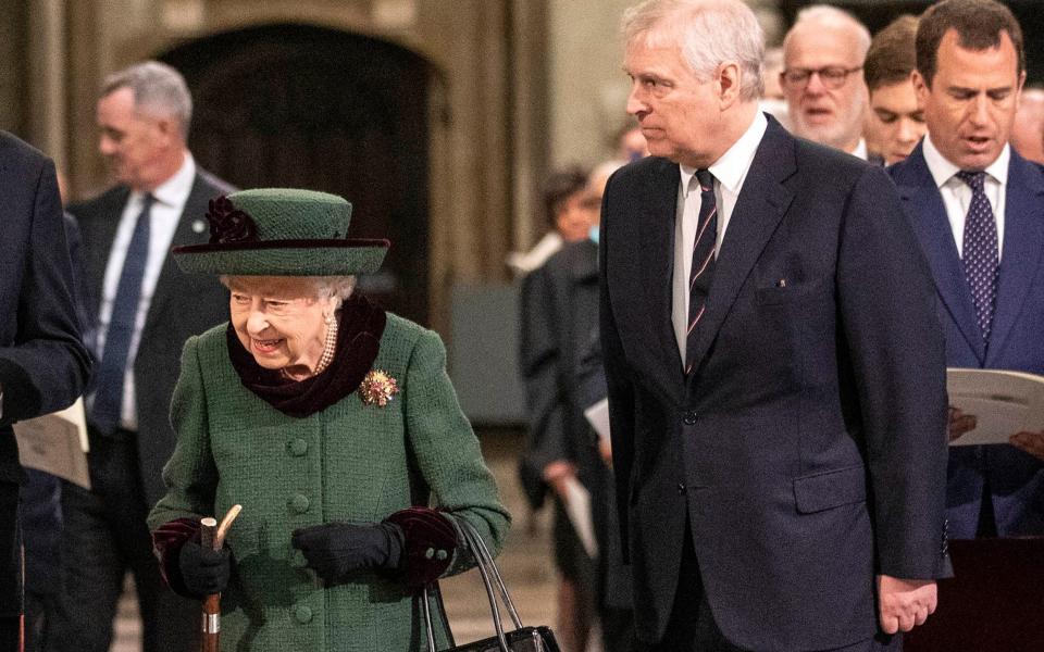 The Duke accompanied the former monarch to the Duke of Edinburgh’s memorial service in March - Richard Pohle/ Pool The Times