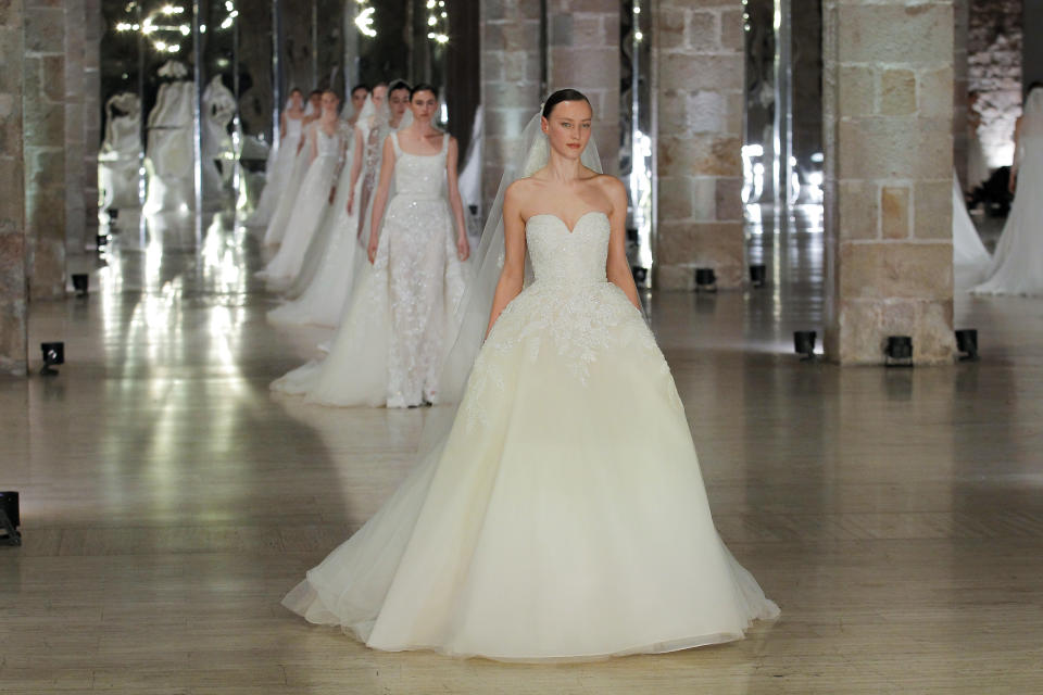 The Elie Saab bridal runway show at the 2023 edition of Barcelona Bridal Fashion Week.