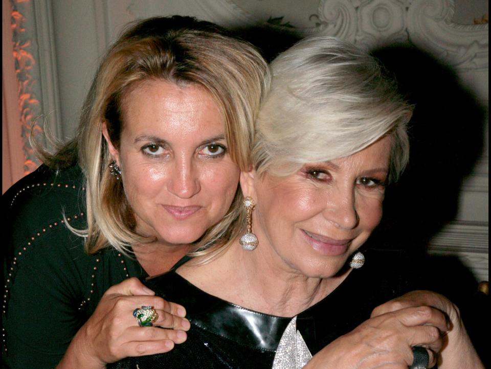 Silvia Venturini Fendi and her mother, Anna Fendi in 2007.