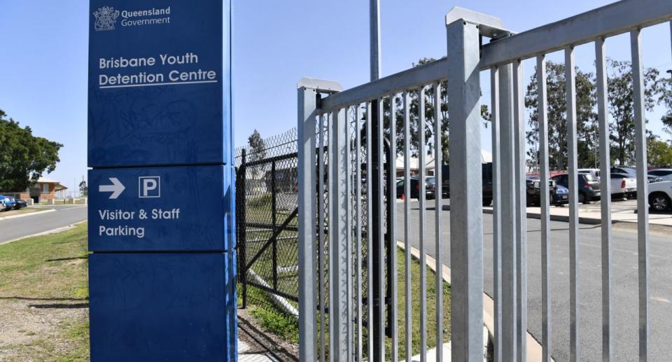 Pictured is the outside of the Brisbane Youth Detention Centre which has been identified as a coronavirus cluster.