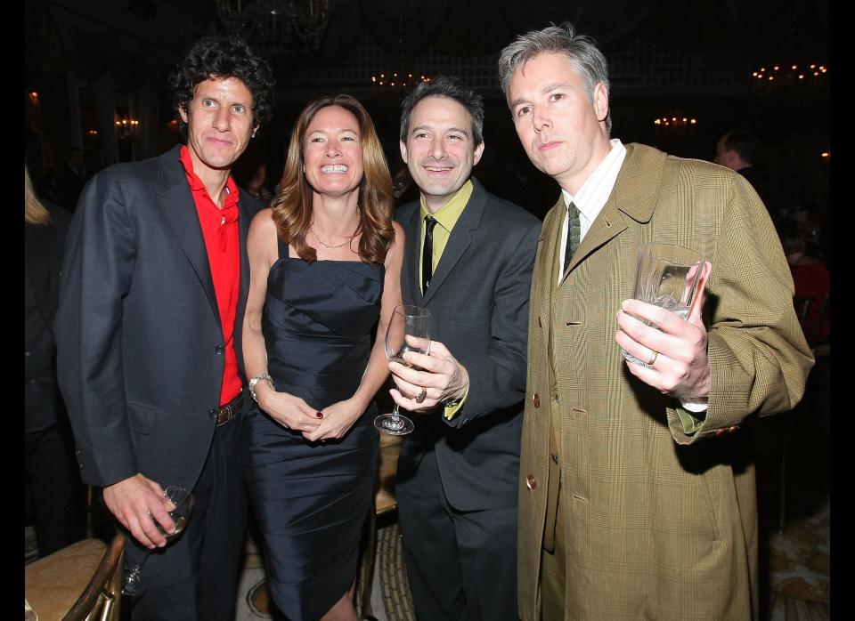 NEW YORK - APRIL 14:  Michael 'Mike D' Diamond, Executive Producer Rachael Horovitz, Adam 'Ad-Rock' Horovitz and Adam 'MCA' Yauch of The Beastie Boys attend the after party for HBO Films 'Grey Gardens'at the Pierre on April 14, 2009 in New York City.  (Photo by Michael Loccisano/Getty Images)