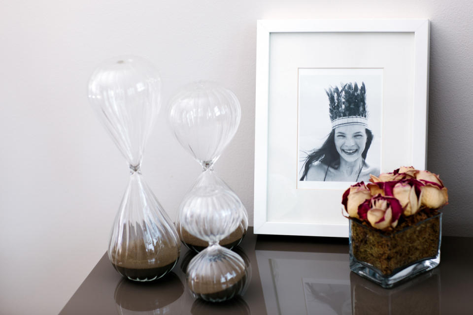 Every bedside table needs a little objet de désir, whether it’s dried flowers from a friend or a limited-edition print of Kate Moss by Corinne Day.