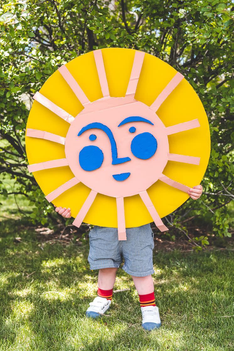 7) Recycled Cardboard Sun