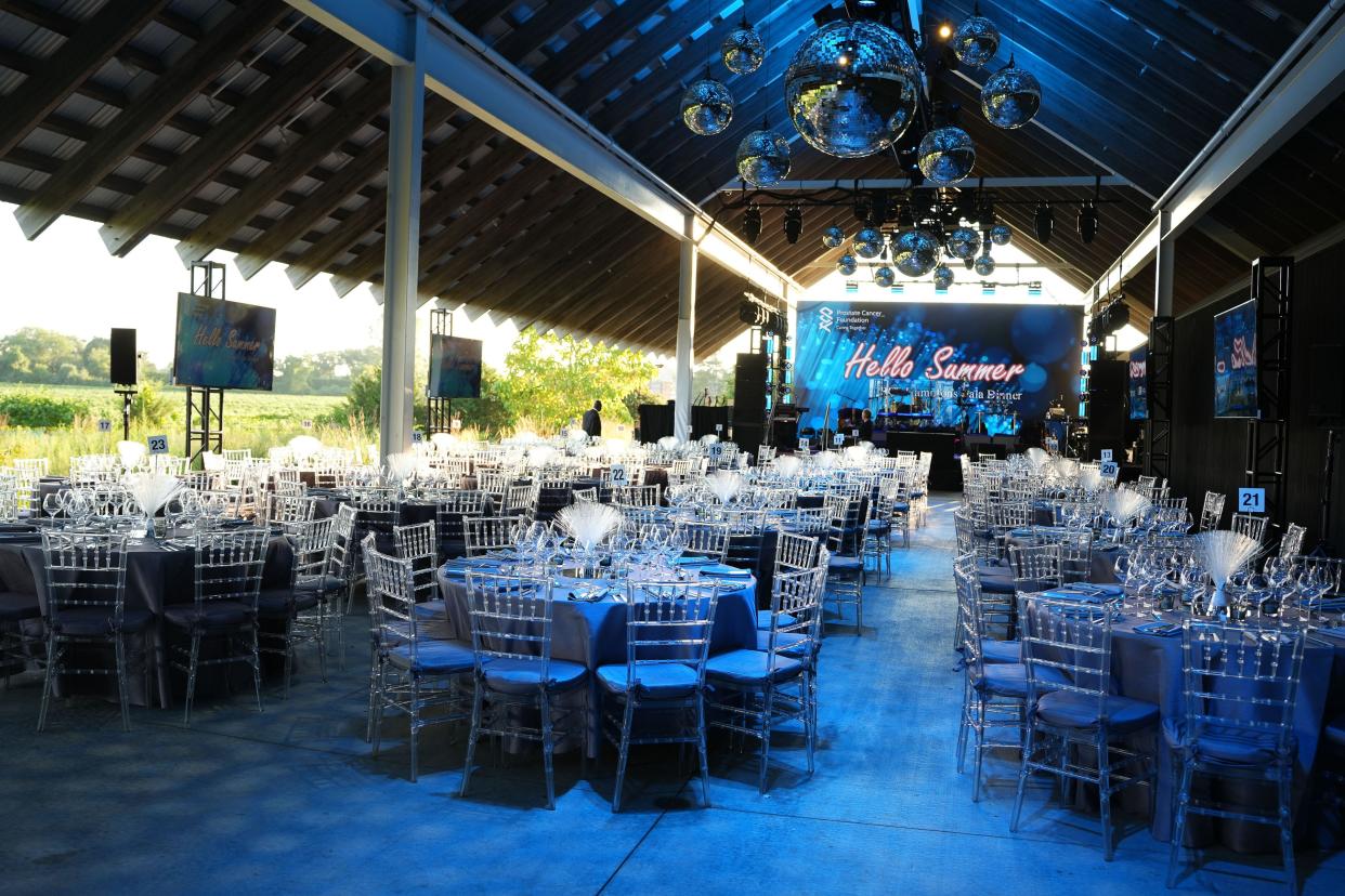 The  Parrish Museum's vast party space