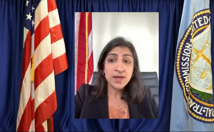 Federal Trade Commission Chair Lina Kahn and other members of the panel heard nearly two hours of online testimony from across the U.S. Thursday on what a series of pharmacists and others described as abusive practices by pharmacy benefit managers.