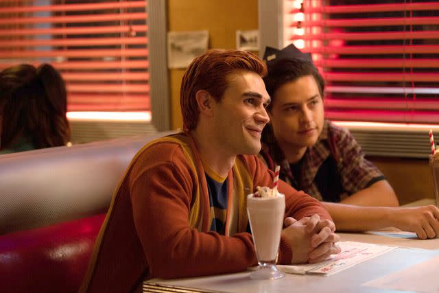 <p>Justine Yeung/The CW</p> KJ Apa as Archie Andrews and Cole Sprouse as Jughead Jones