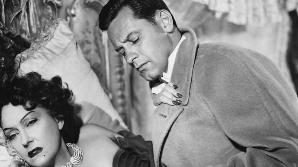 William Holden entertains Norma Desmond in Sunset Boulevard