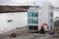 A general view of the construction site of the Sea Forest Waterway for Tokyo 2020 Olympic and Paralympic games in Tokyo, Japan February 12, 2019. REUTERS/Issei Kato