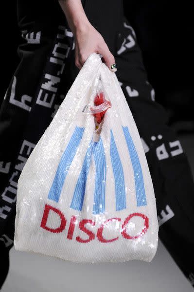 Balenciaga unveils its £650 'plastic bag' top on the catwalk