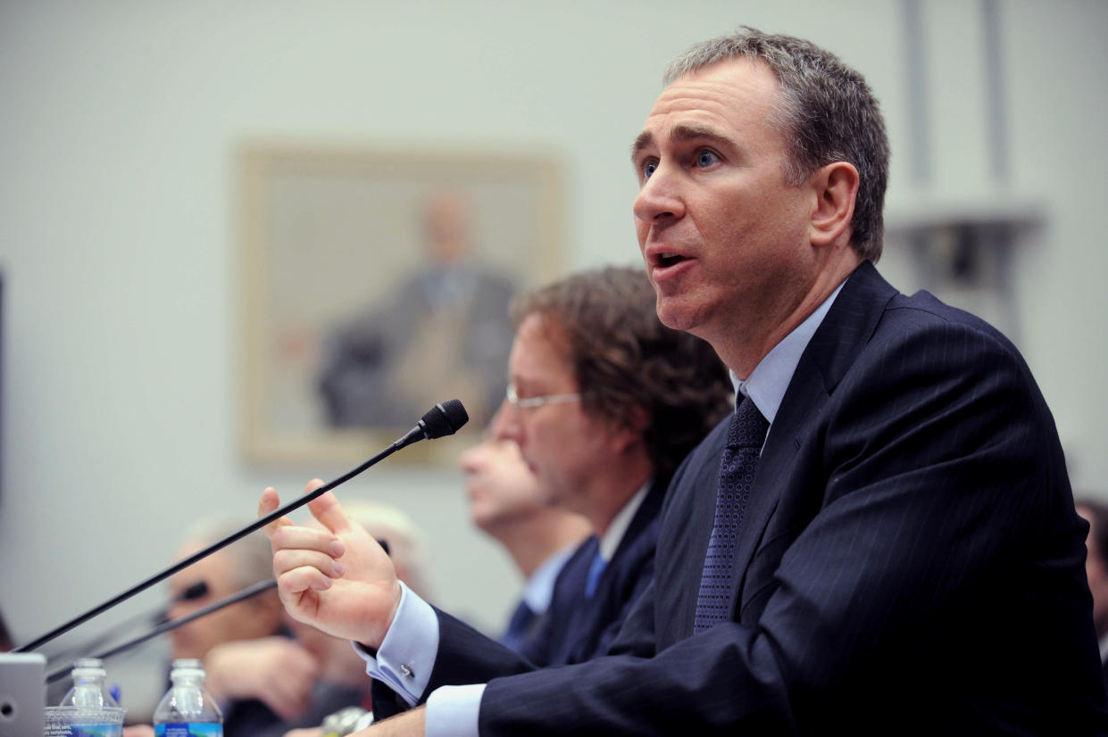 Citadel Investment Group President and Chief Executive Officer Kenneth Griffin testifies on Capitol Hill Washington, Thursday, Nov. 13, 2008, before the House Oversight and Government Reform hearing on 