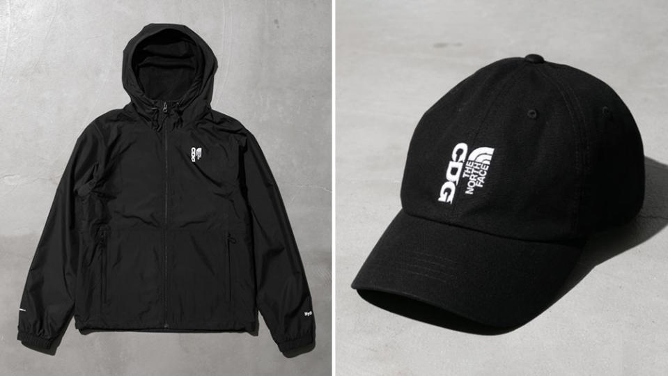 The Hydrenaline jacket and printed cap from the drop