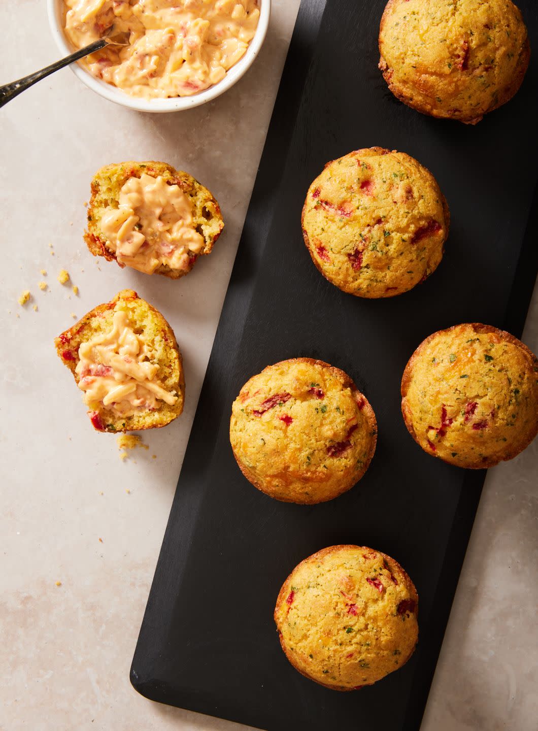 pimento cheese corn muffins