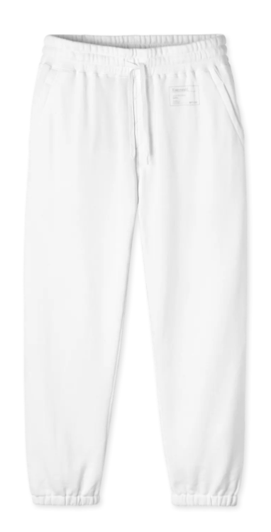 Entireworld Men's Loop Back Sweatpants in White