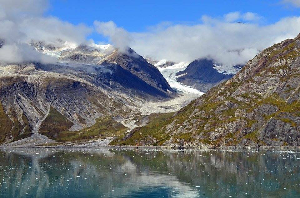 Topeka Glacier is one of the glaciers receding at Glacier Bay National Park and Preserve.