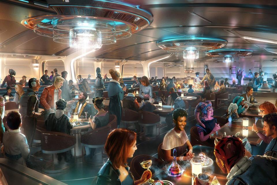 Crown of Corellia Dining Room in Star Wars: Galactic Starcruiser