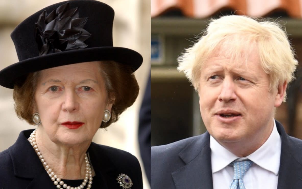 Boris Johnson would have to stay in charge for more than the 11 years Margaret Thatcher was at the helm (PA/Getty)