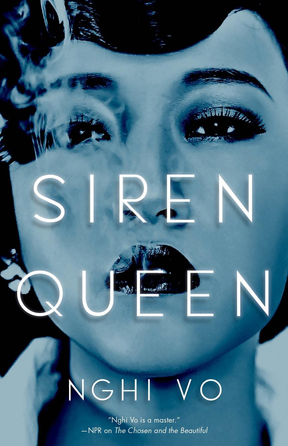 "Siren Queen" cover with a picture of a woman blowing smoke