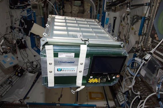 The NanoRacks Plate Reader, shown here, will enable in orbit analysis of research samples for certain studies aboard the International Space Station.