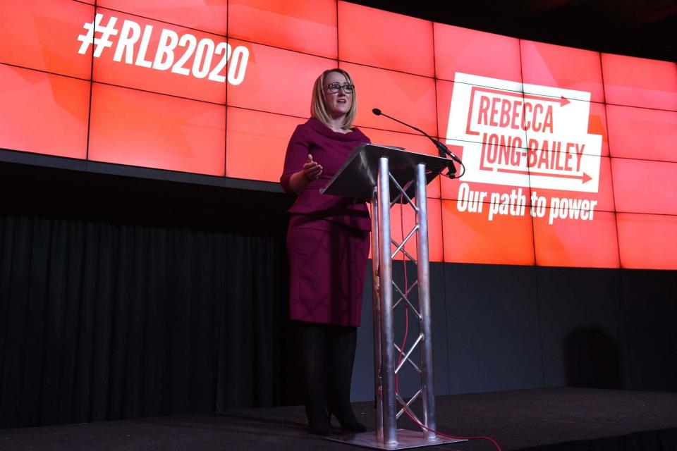 Rebecca Long-Bailey sets out her vision for the party (AFP via Getty Images)