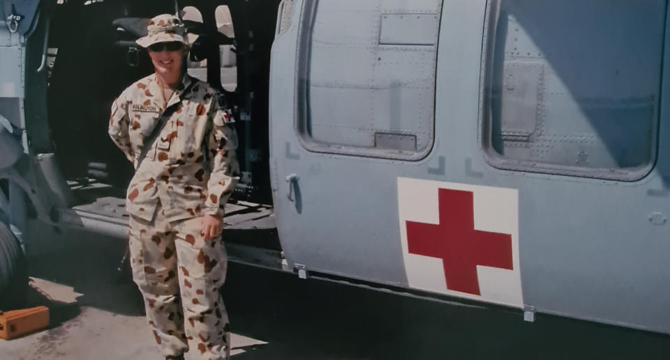 Christie Bavage served in the Australian Army for eight years.