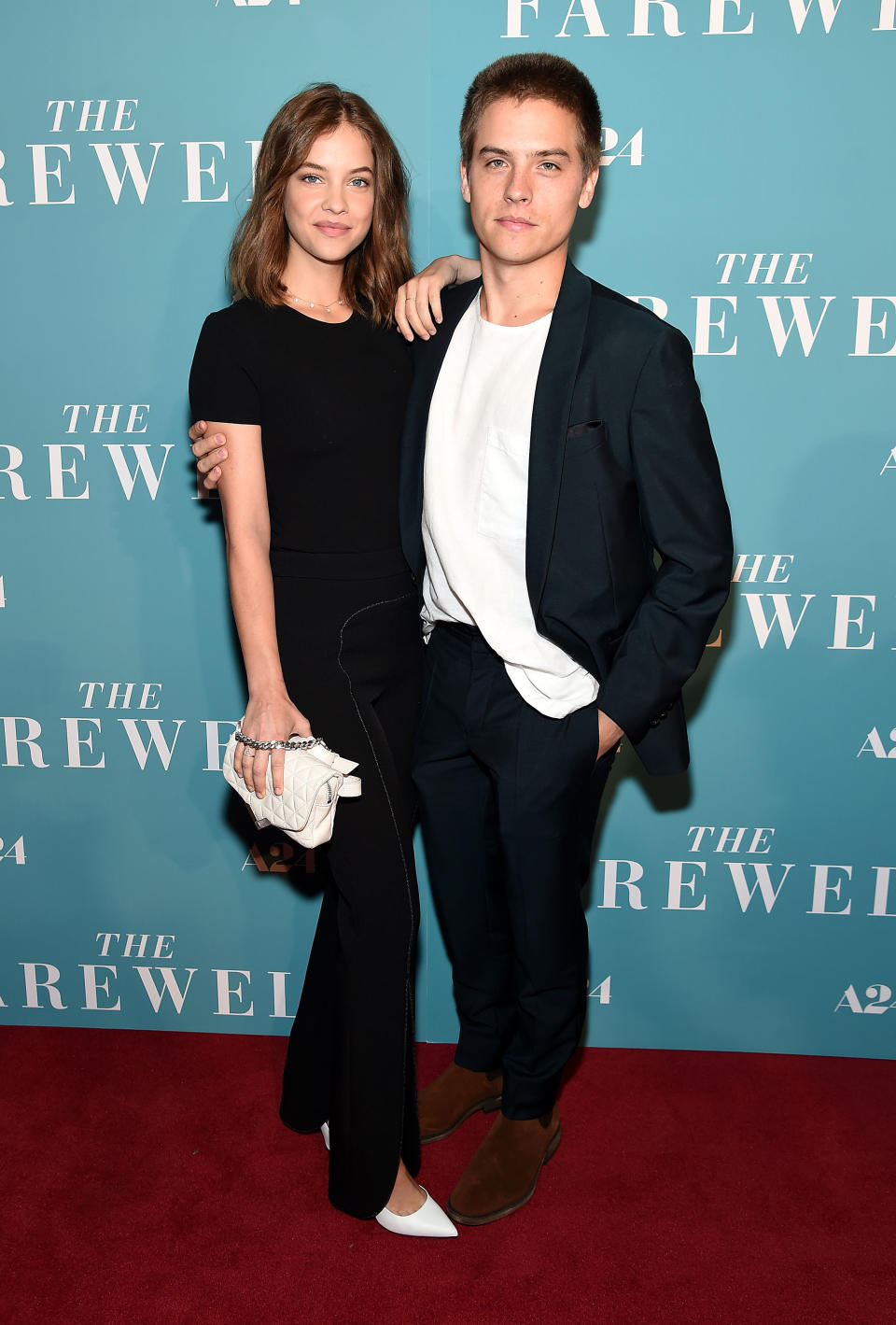 Barbara Palvin and Dylan Sprouse at the New York premiere of 'The Farewell'