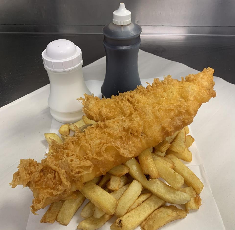 The award-winning fish and chips