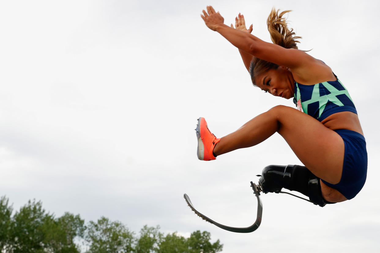 Bassett at the 2021 U.S. Paralympic Trials last June. (Photo: Christian Petersen/Getty Images)