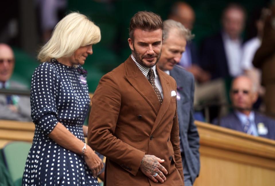 David Beckham was in the Royal Box on Wednesday (Adam Davy/PA) (PA Wire)