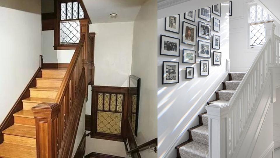 a staircase in a house