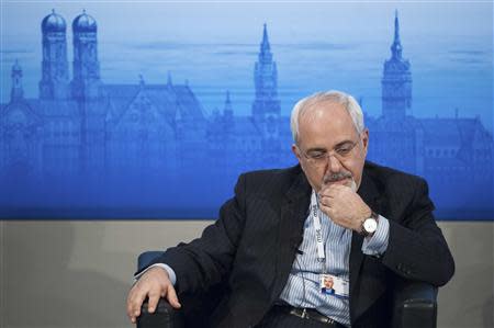 Iran's Foreign Minister Mohammad Javad Zarif attends the annual Munich Security Conference February 2, 2014. REUTERS/Lukas Barth