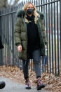 <p>Hilary Duff is out and about in N.Y.C., wearing a face mask and bundling up in a puffer jacket.</p>